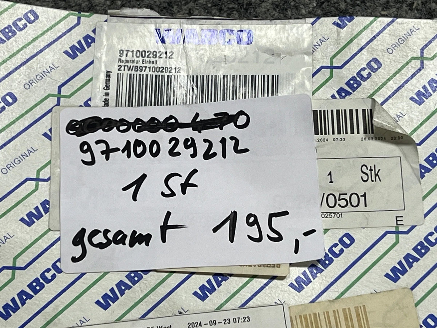 Original WABCO Reparatursatz (Repair Kit) Druckluftleitung 9710029212 NEU