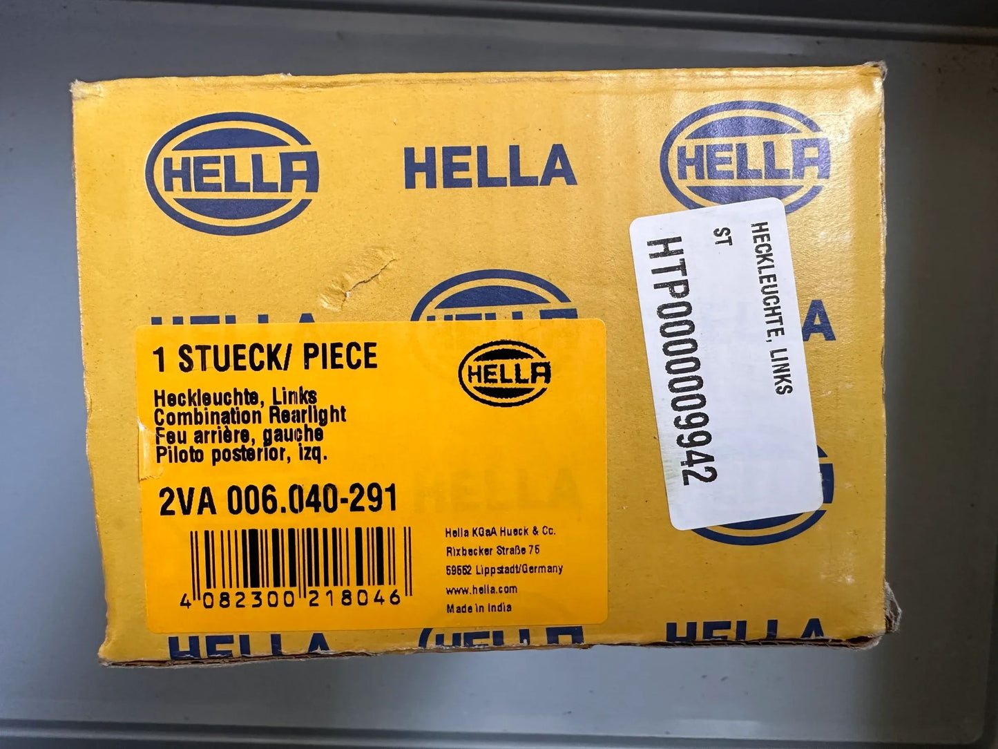 Original Hella Heckleuchte Links 2VA 006 040-291 NEU