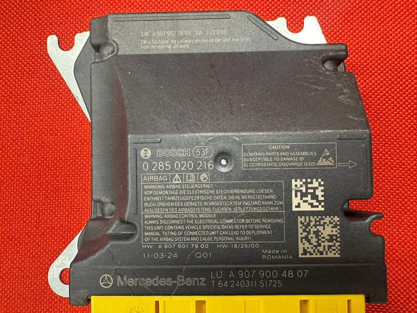 ORIGINAL Mercedes Benz Sprinter Airbag-Steuergerät A9079004807*0285020216 NEU