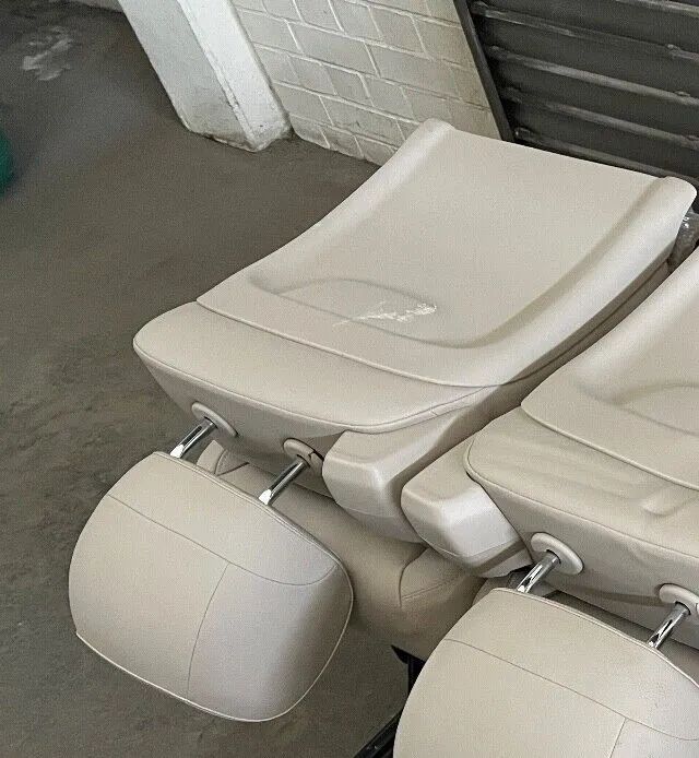 ORIGINAL Mercedes Benz W447/W448 EINZELSITZ von d. 3er Sitzbank Kunstleder Beige