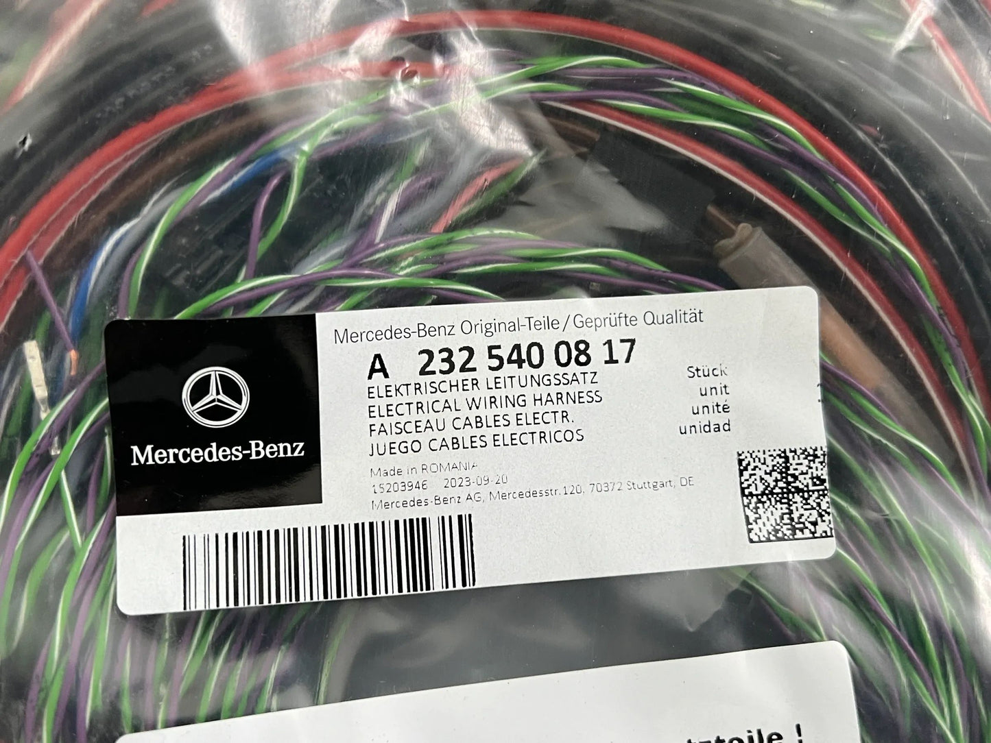 Original Mercedes-Benz SL W232 Elektrischer Leitungssatz A2325400817 NEU