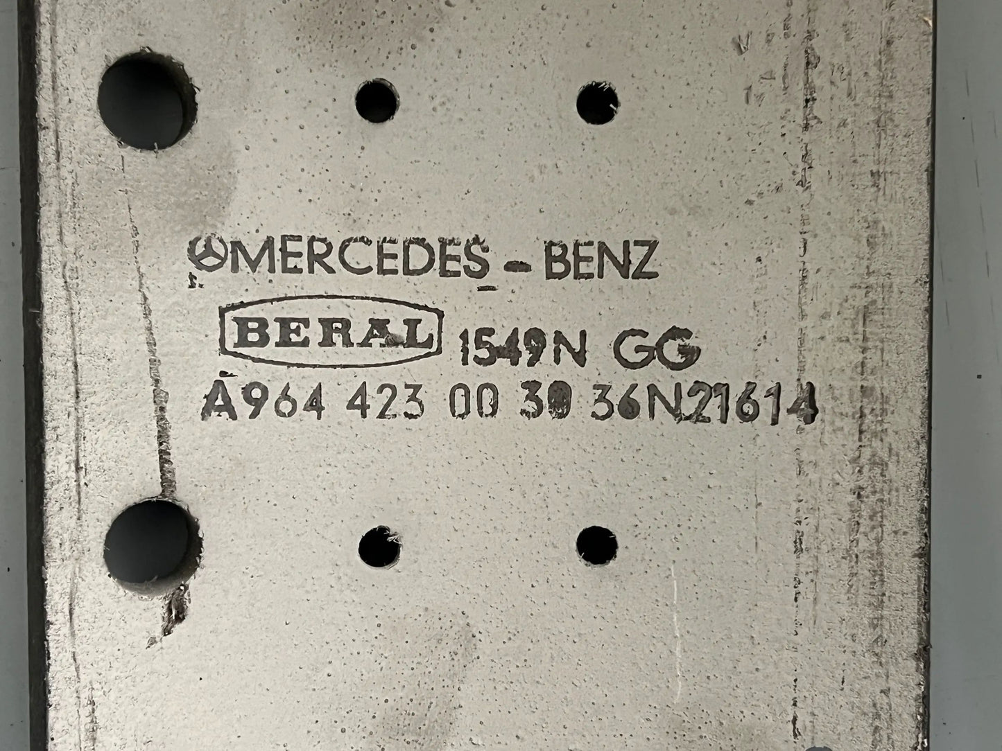 7 X Original Mercedes-Benz Trommelbremsbeläge A9644230030 NEU