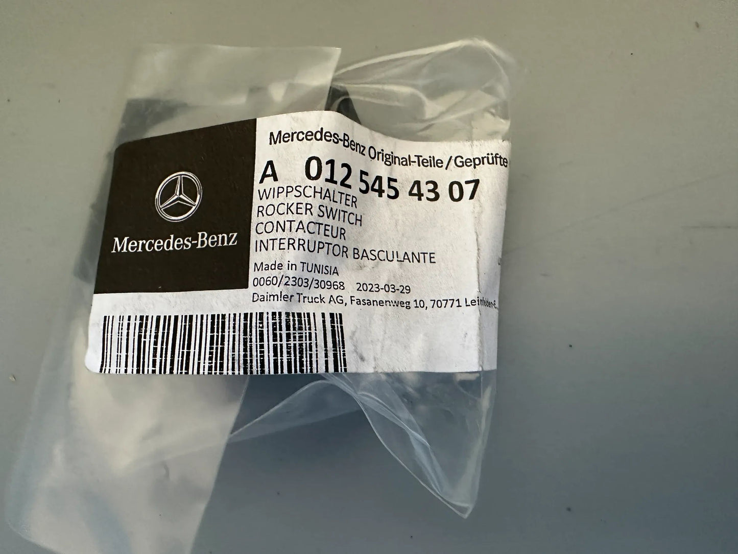 Original Mercedes Benz Wippschalter A0125454307 NEU