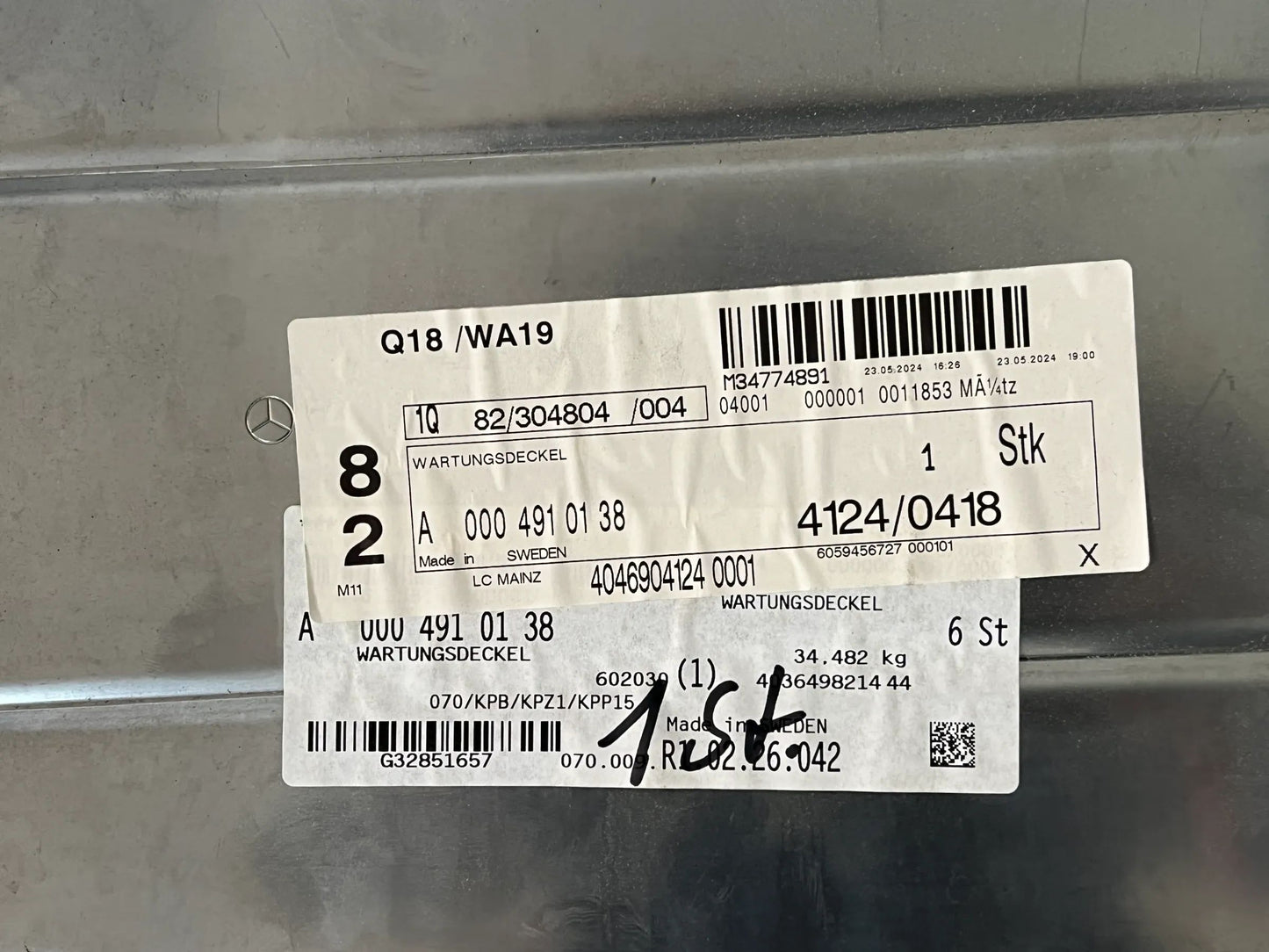 Original Mercedes-Benz Wartungsdeckel A0004910138 NEU