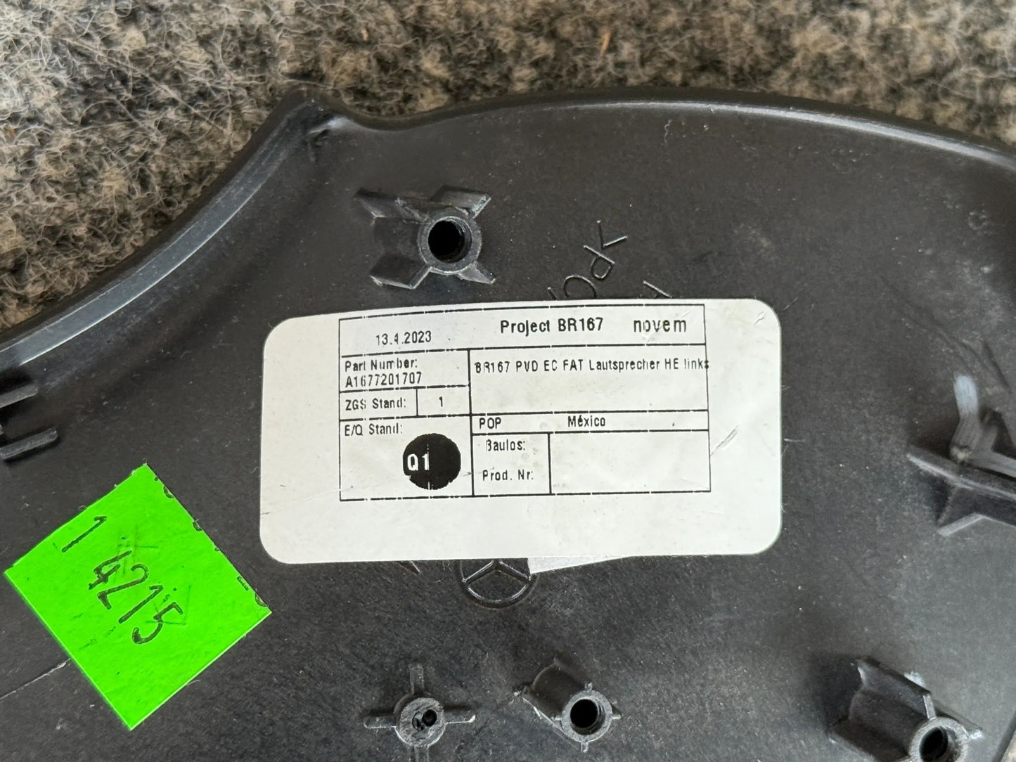 Mercedes Benz X167 GLS Zierleiste Türverkleidung CARBON LINKS A1677207902 NEU