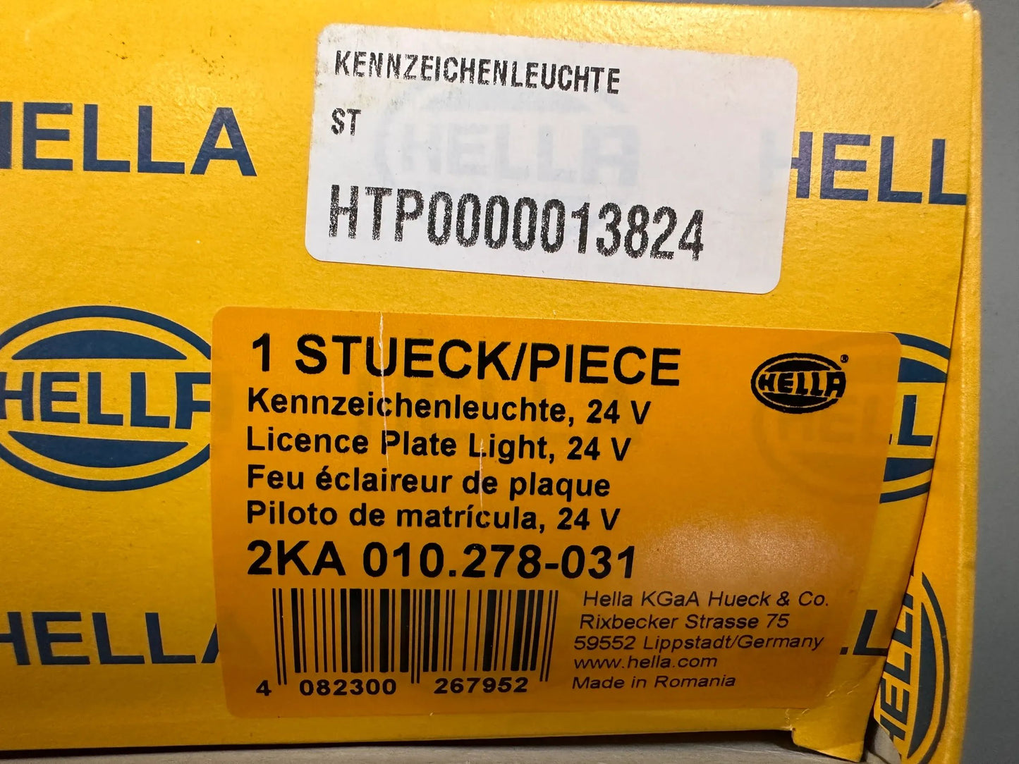 Original Hella Kennzeichenbeleuchtung 2KA 010 278-031 NEU