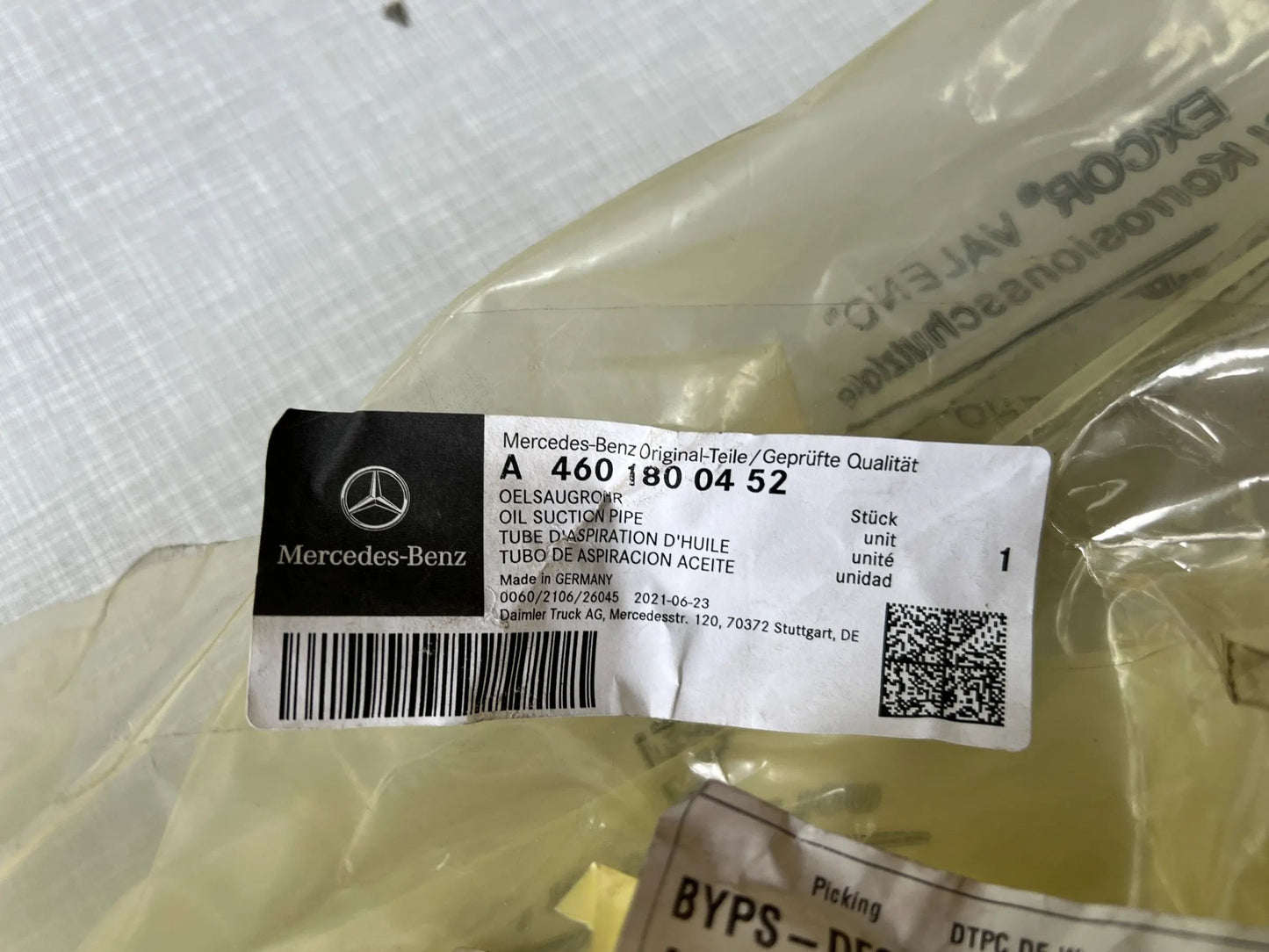 Original Mercedes-Benz Ölsaugrohr A4601800452 NEU