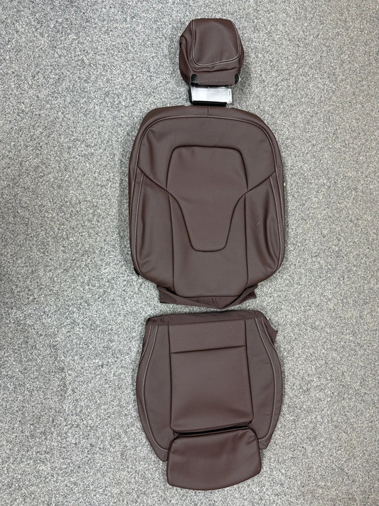 2 X Mercedes-Benz V-Klasse W447 Sitzbezug Komplett Kunstleder BRAUN NEU