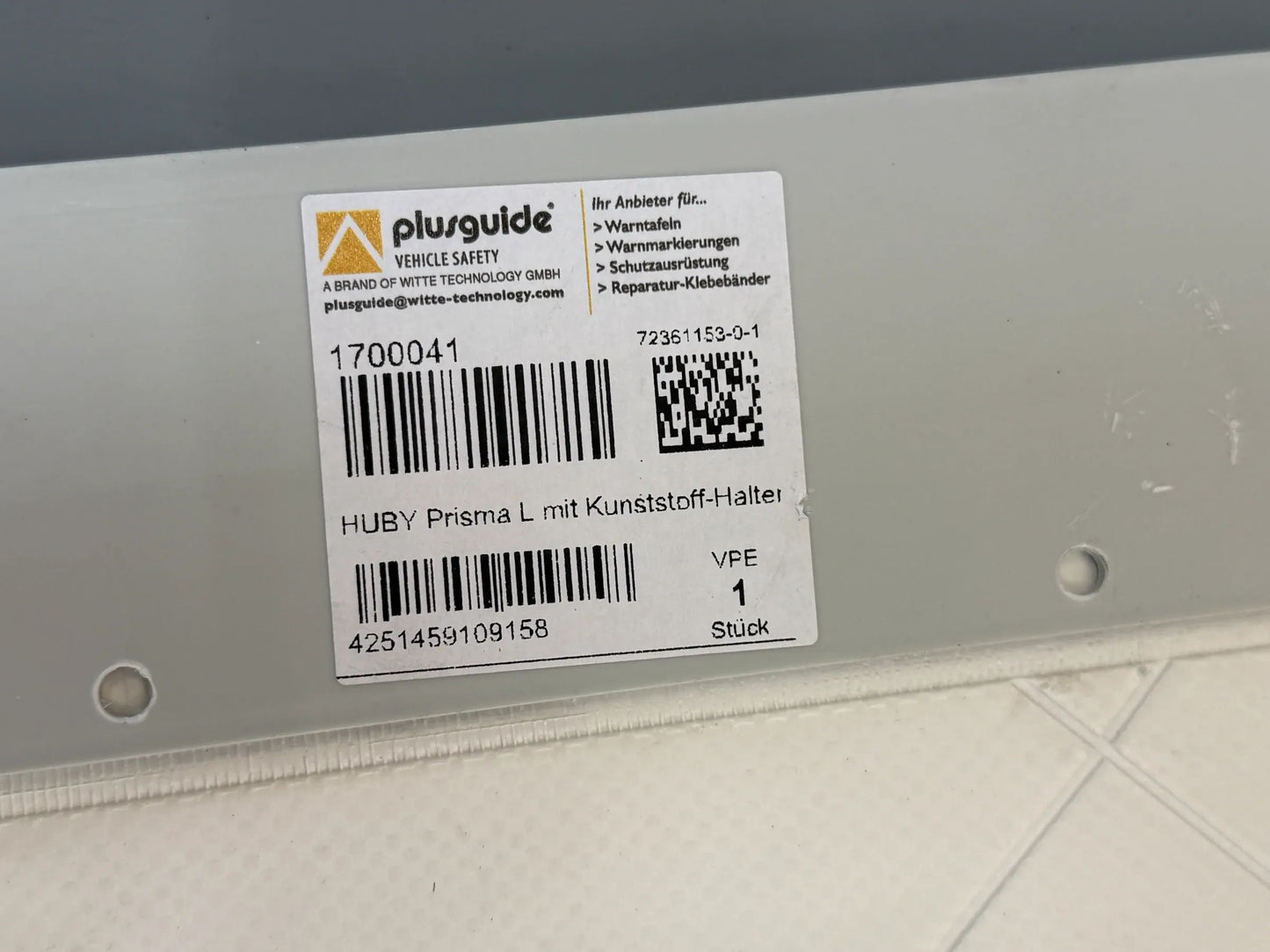 Witte Technology GmbH Warnfahnen für Hubladebühnen Links 1700041