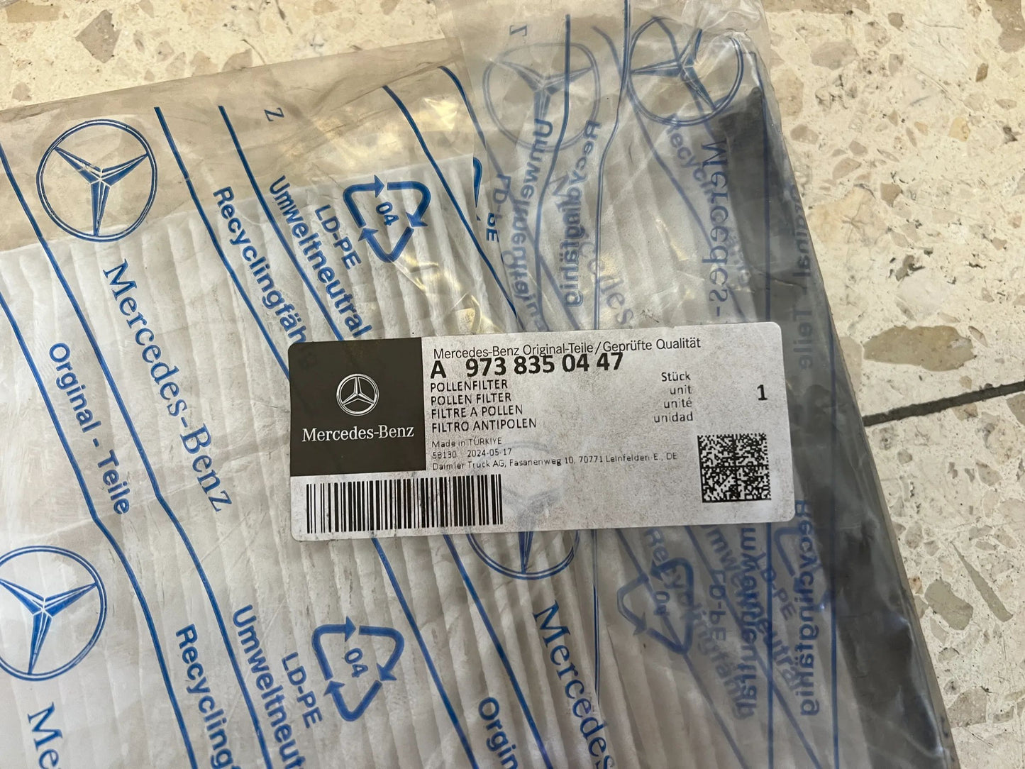 Original Mercedes-Benz Filter A9738350447 NEU