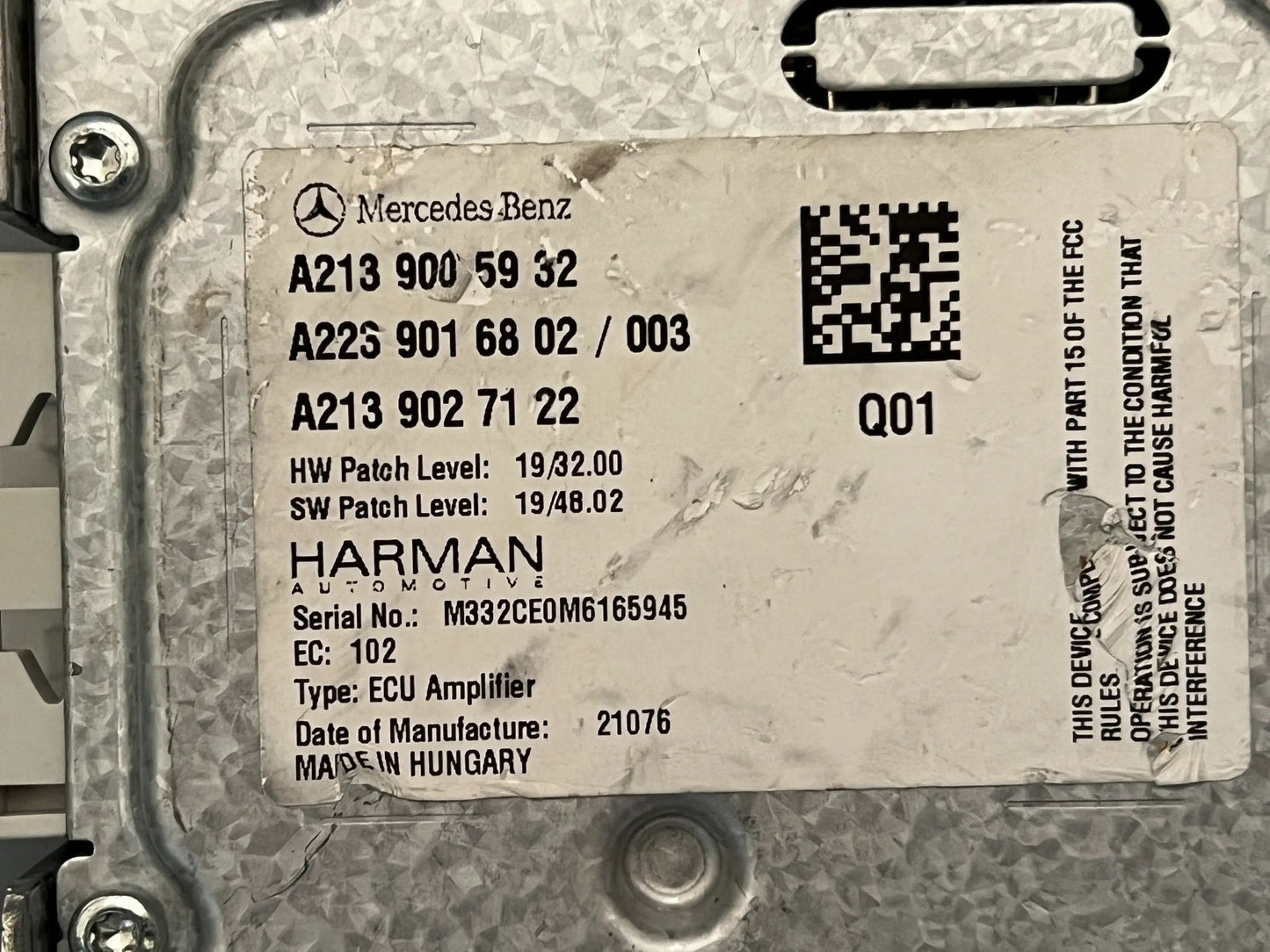 Mercedes-Benz Steuergerät Soundgenerator A2139005932 NEU