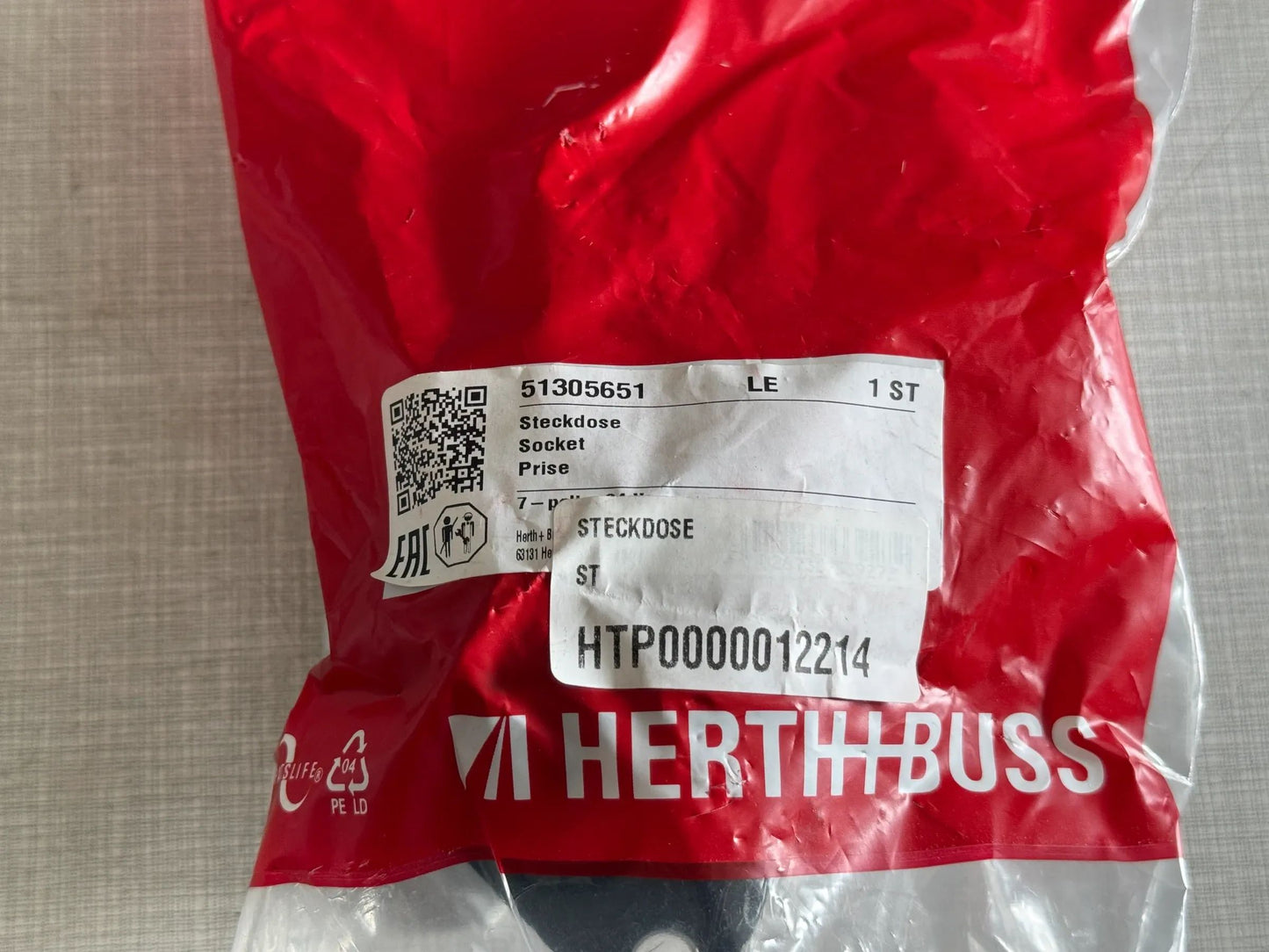 Original Herth+Buss Fahrzeugteile GmbH & Co. KG Steckdose 51305651 NEU