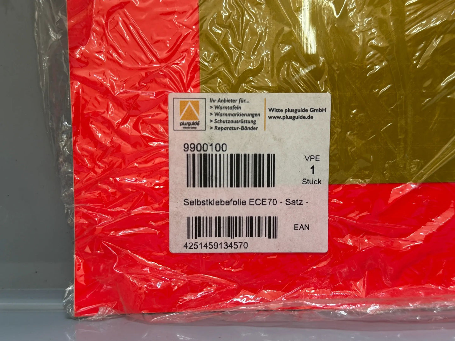 Witte Technology GmbH Kennzeichnungstafel / 565 x 195 mm, nach ECE 70 9900100