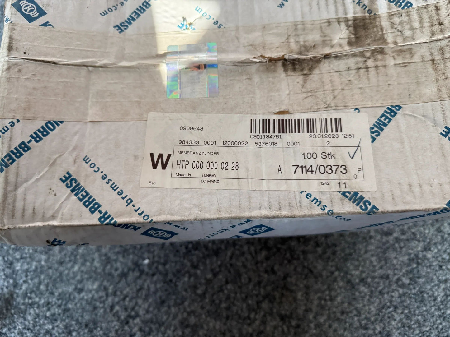 Original KNORR-BREMSE Membranbremszyl. (S-Nocke) II33198A NEU