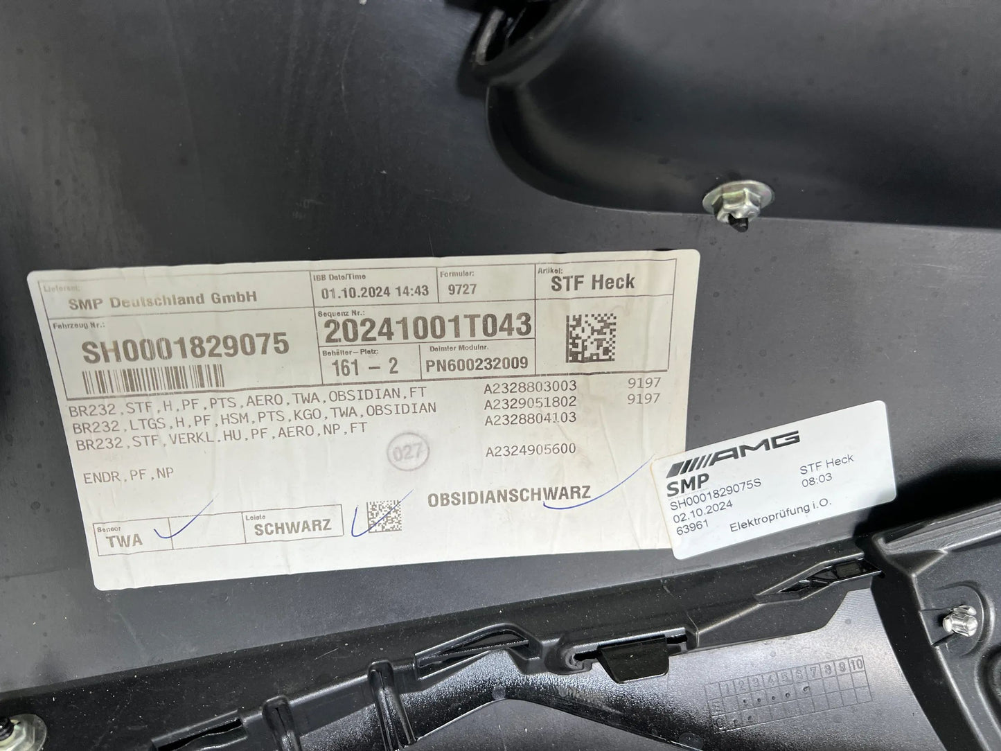 Mercedes-Benz SL63 AMG Heckstoßstange / Stoßfänger hinten A2328803003 mit PDC
