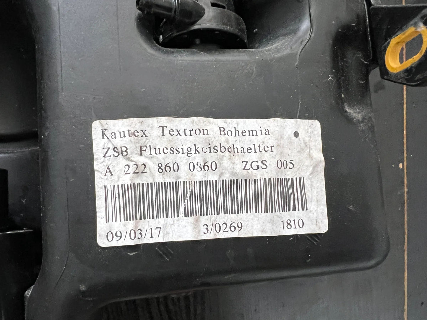 ORIGINAL Mercedes Benz S-Klasse W222 Wischwasserbehälter A2228690520