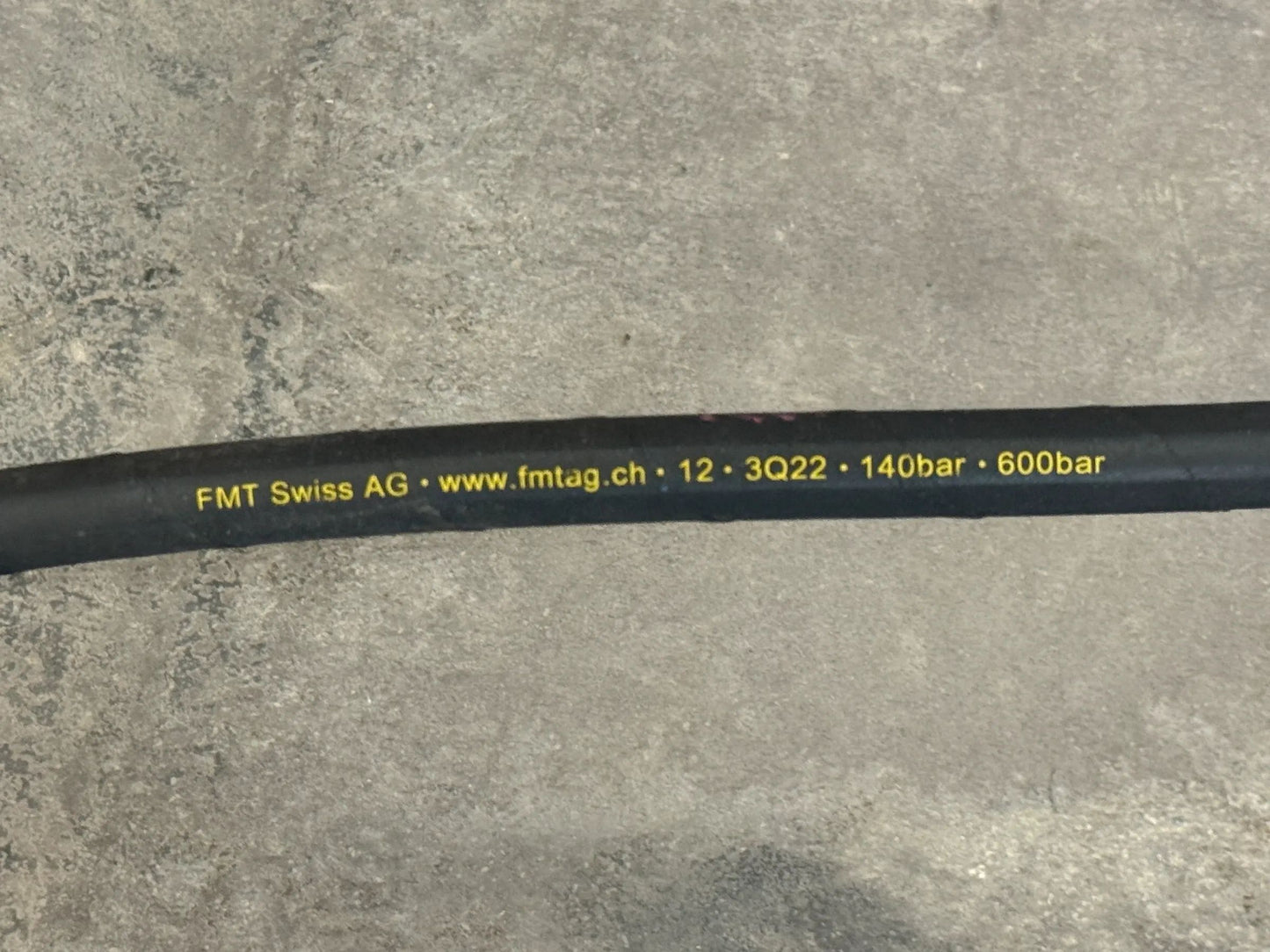 Original FMT Swiss AG Hydraulikschlauch mit Schnellkupplung 140 bar 600 bar NEU