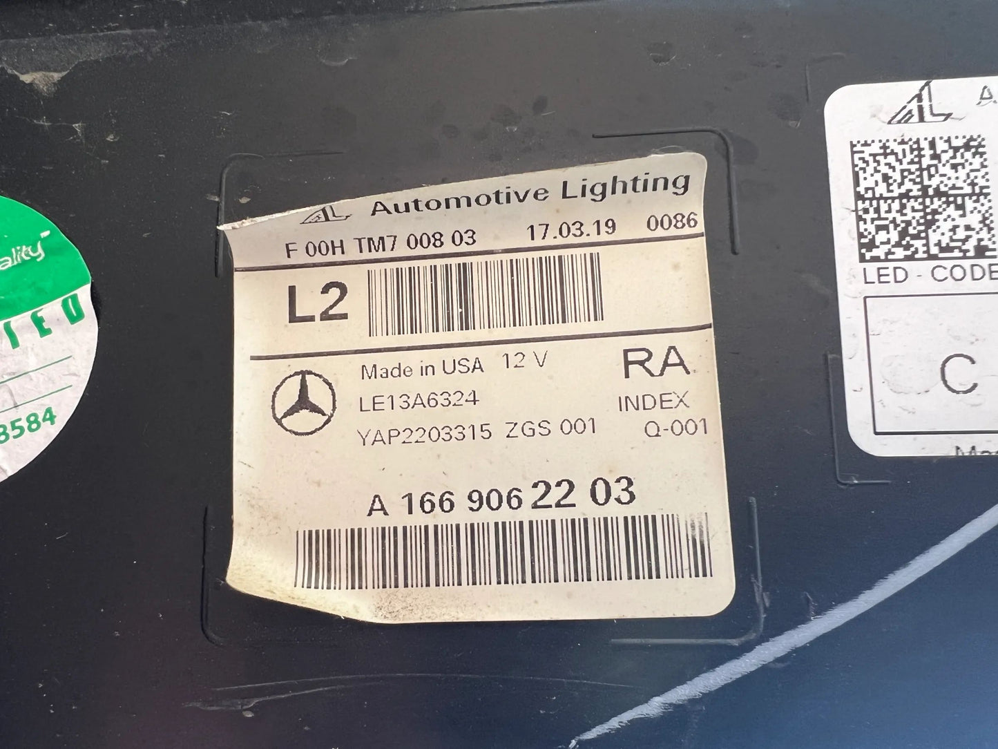 ORIGINAL MERCEDES BENZ GLE W166 LED SCHEINWERFER RECHTS A1669062203