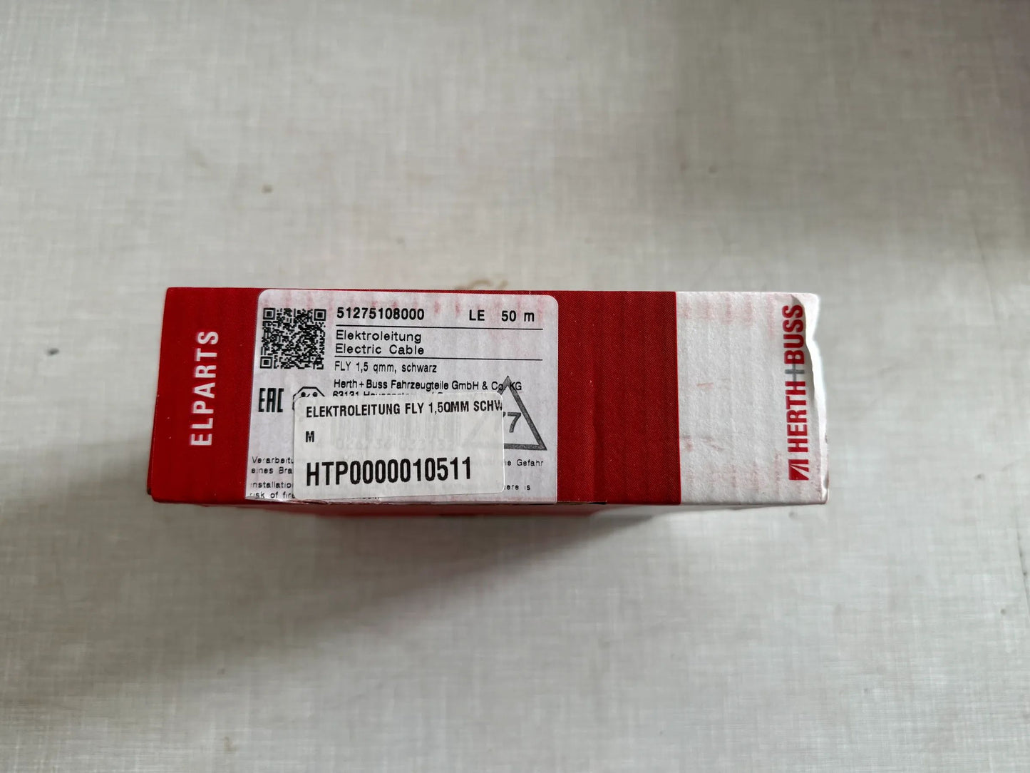 Original Herth+Buss Fahrzeugteile GmbH & Co. KG Elektrokabel 50m 51275108000 NEU