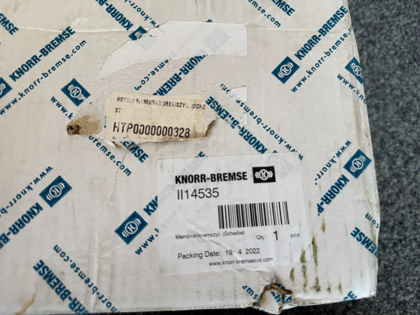 Original KNORR-BREMSE Membranbremszyl. (Scheibe) II14535 NEU