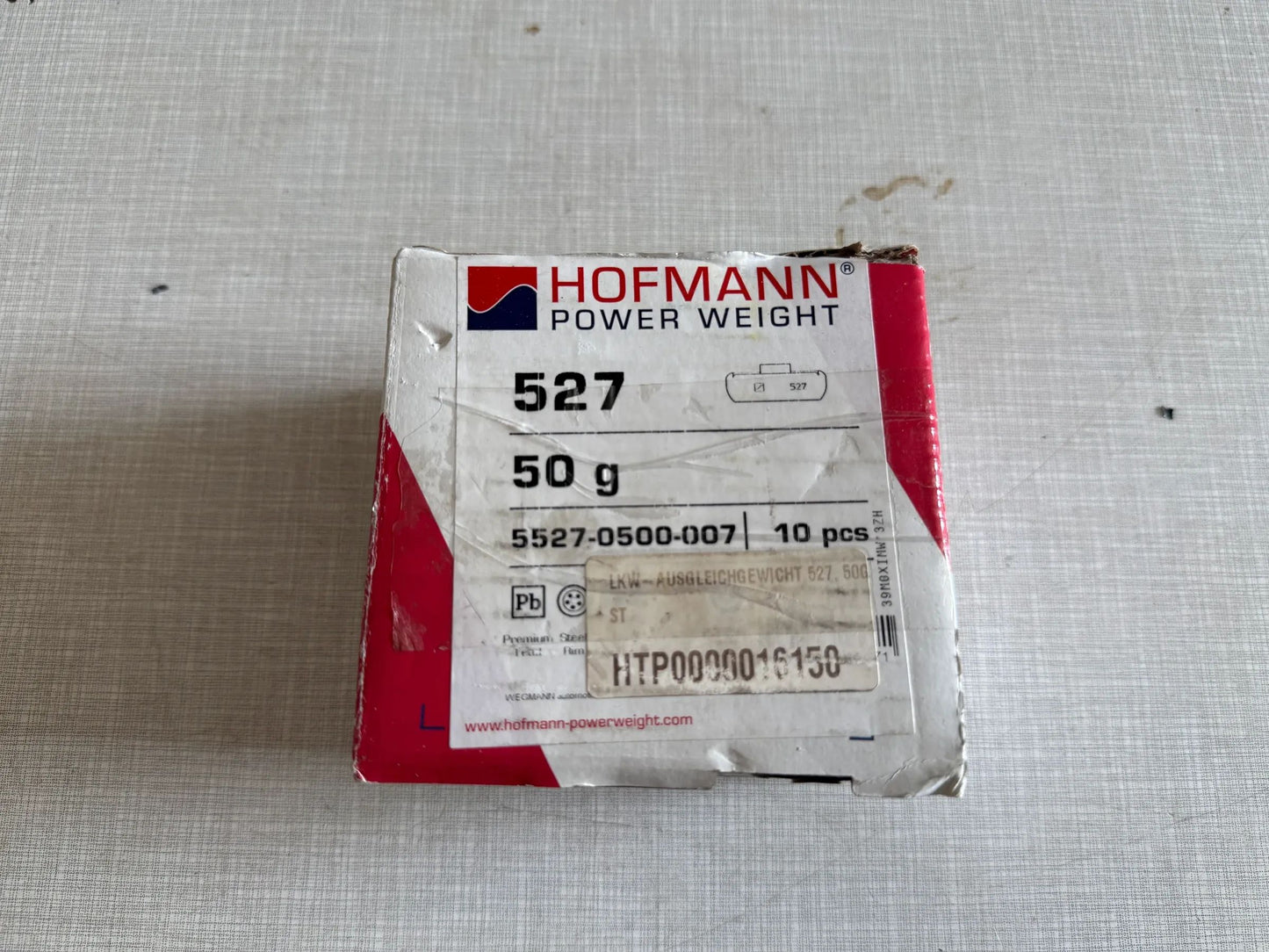 Original WEGMANN automotive GmbH Schlaggewicht Typ 527, 50g, Blei, grau 10st NEU