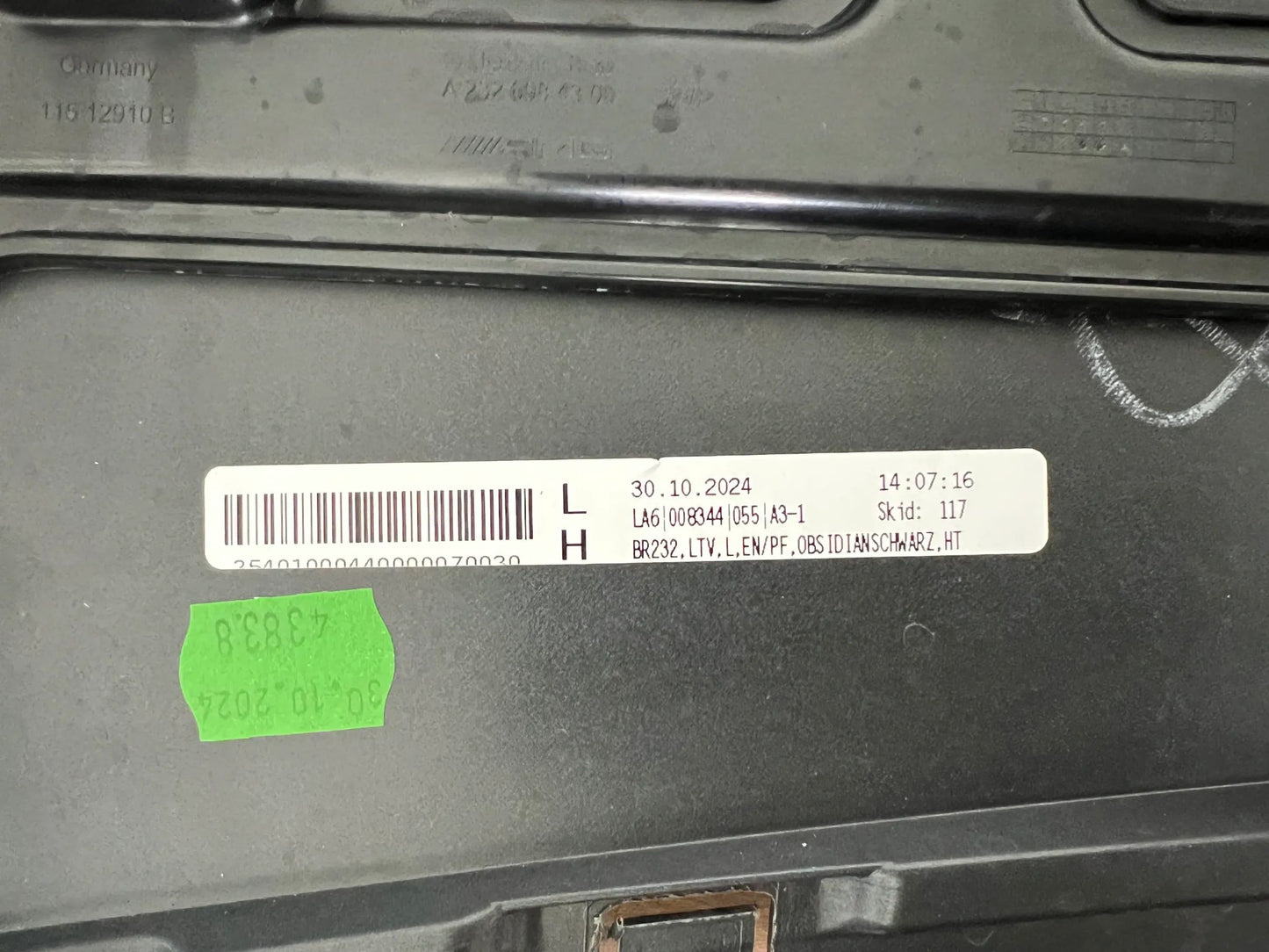 Mercedes-Benz SL 63 AMG W232 Längsträger Verkleidung Links Außen A2326901302