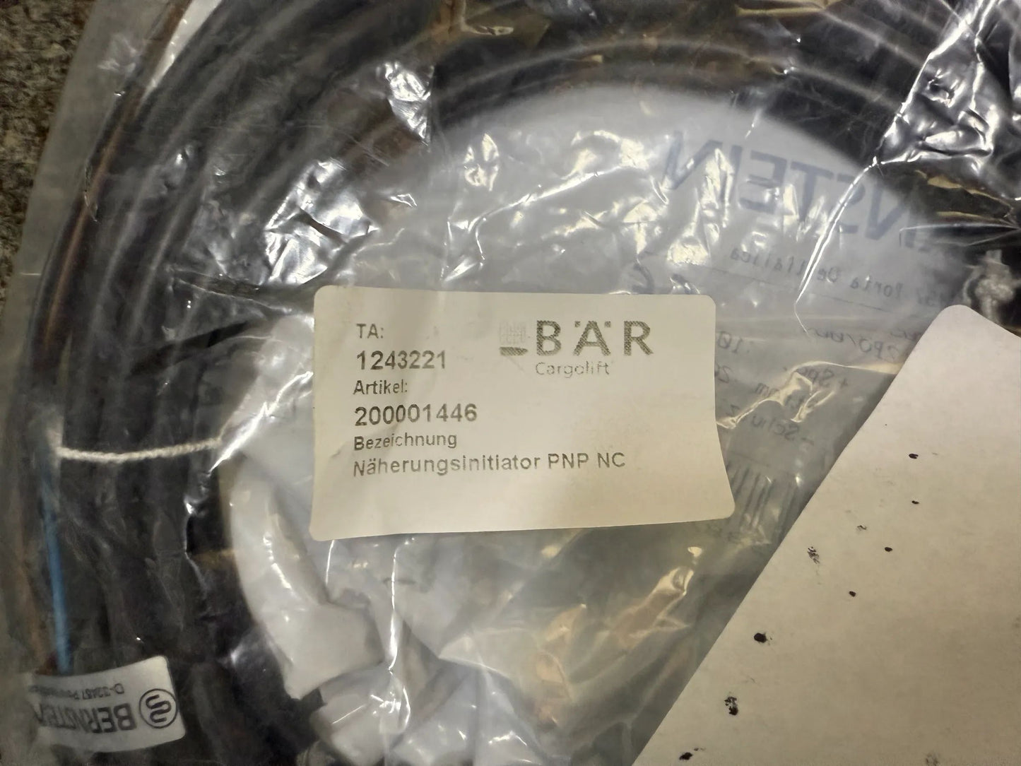 Original BÄR Cargolift Näherungsinitiator PNP NC 200001446 1243221 NEU