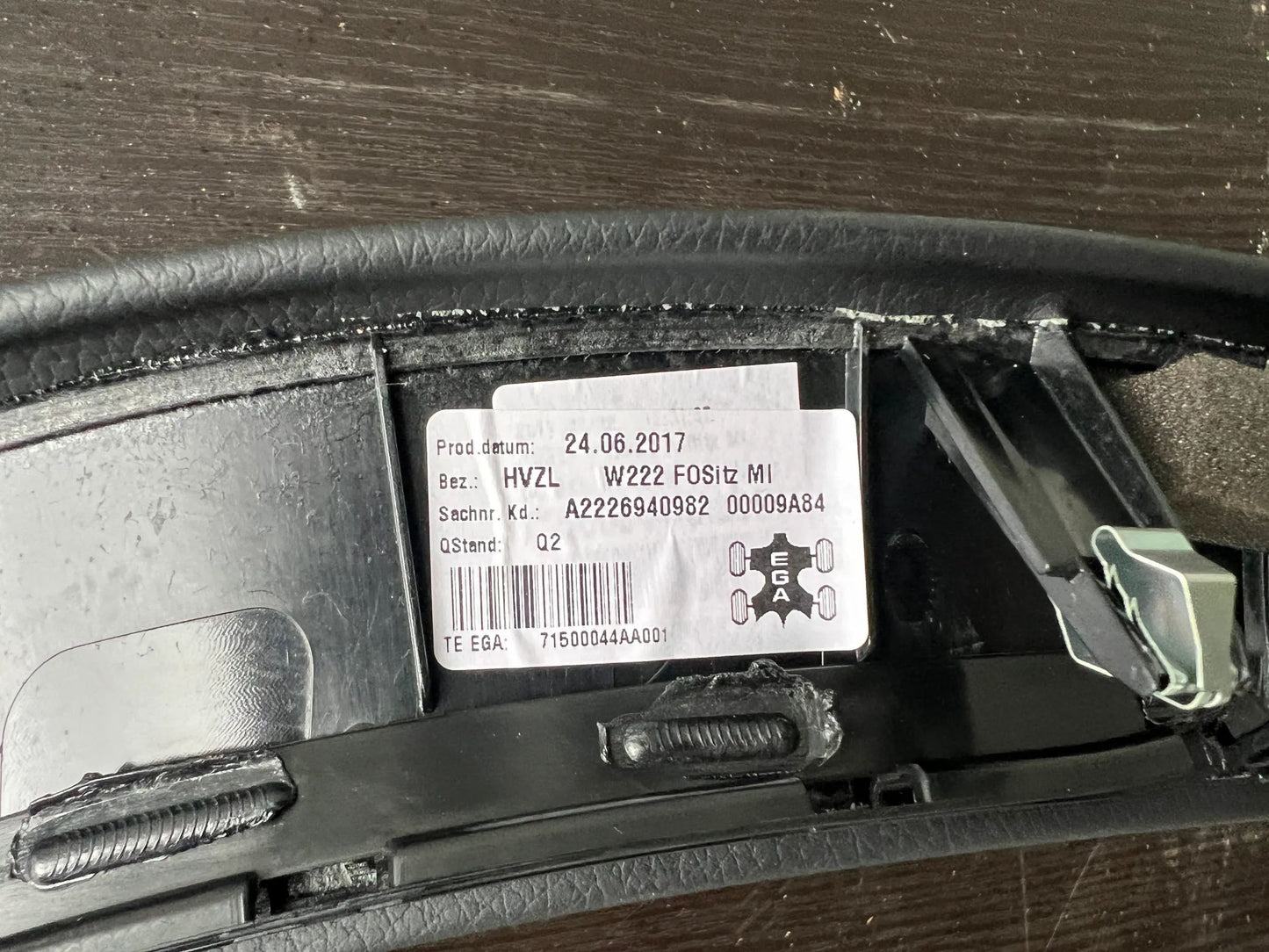 Mercedes-Benz S-Klasse W222 Dekorleiste Zierleiste Blende Handschuhfach NEU