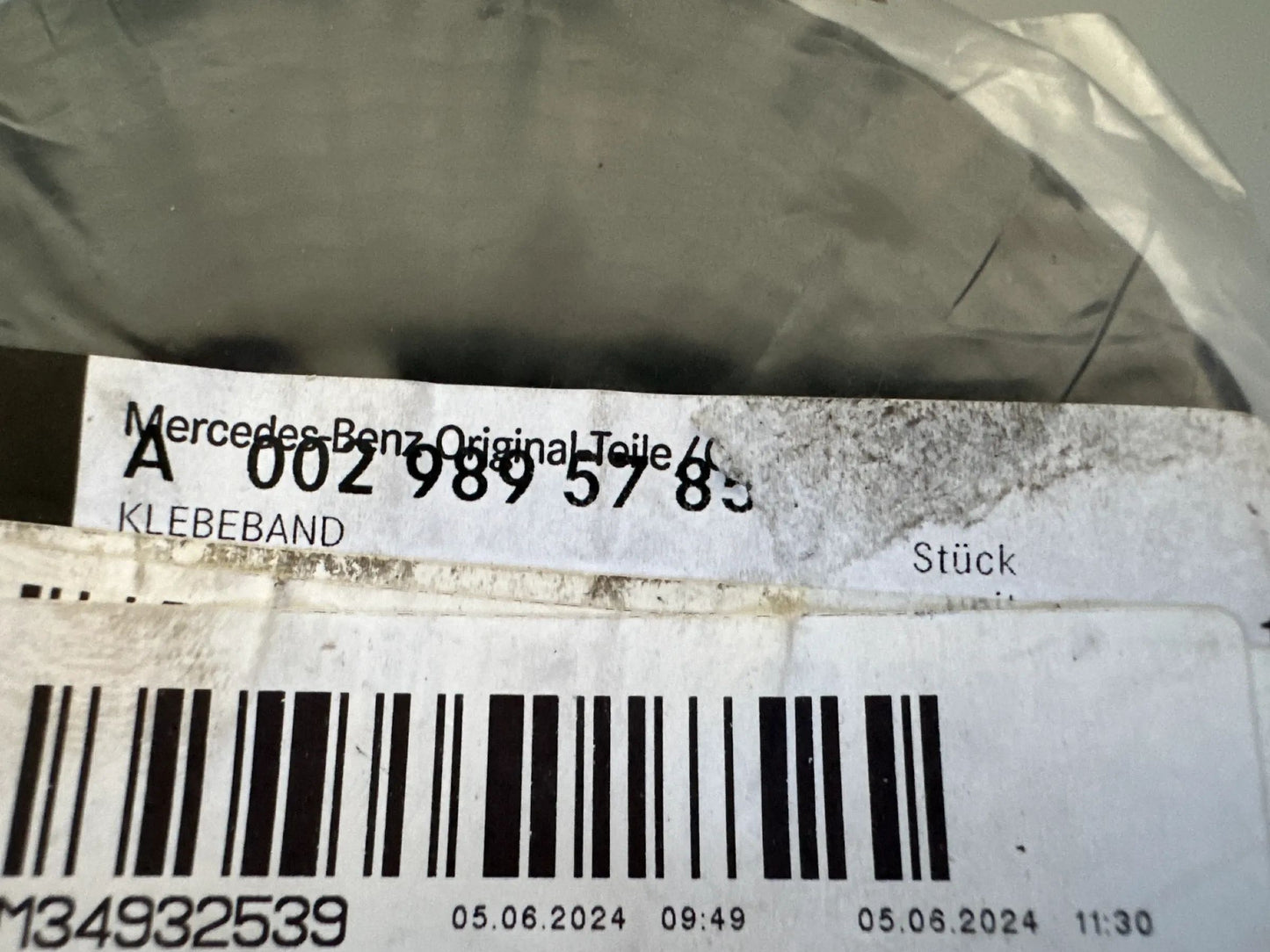 Original Mercedes Benz Klebeband A002989578510 NEU