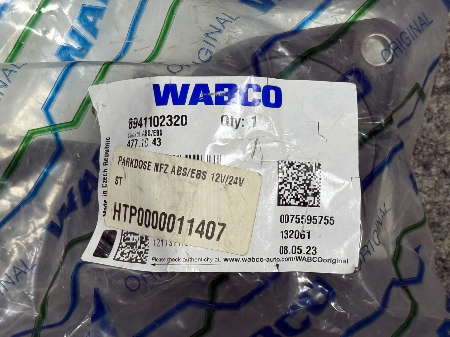 Original WABCO Parkdose ABS/EBS 12V/24V 8941102320 NEU