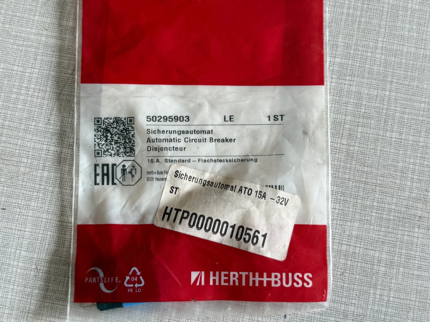 Original Herth+Buss Fahrzeugteile GmbH & Co. KG Sicherungsautomat 50295903 NEU