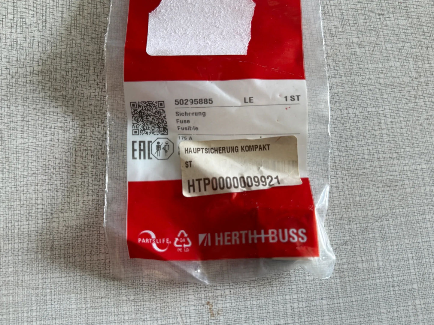 Original Herth+Buss Fahrzeugteile GmbH & Co. KG Sicherung 50295885 NEU