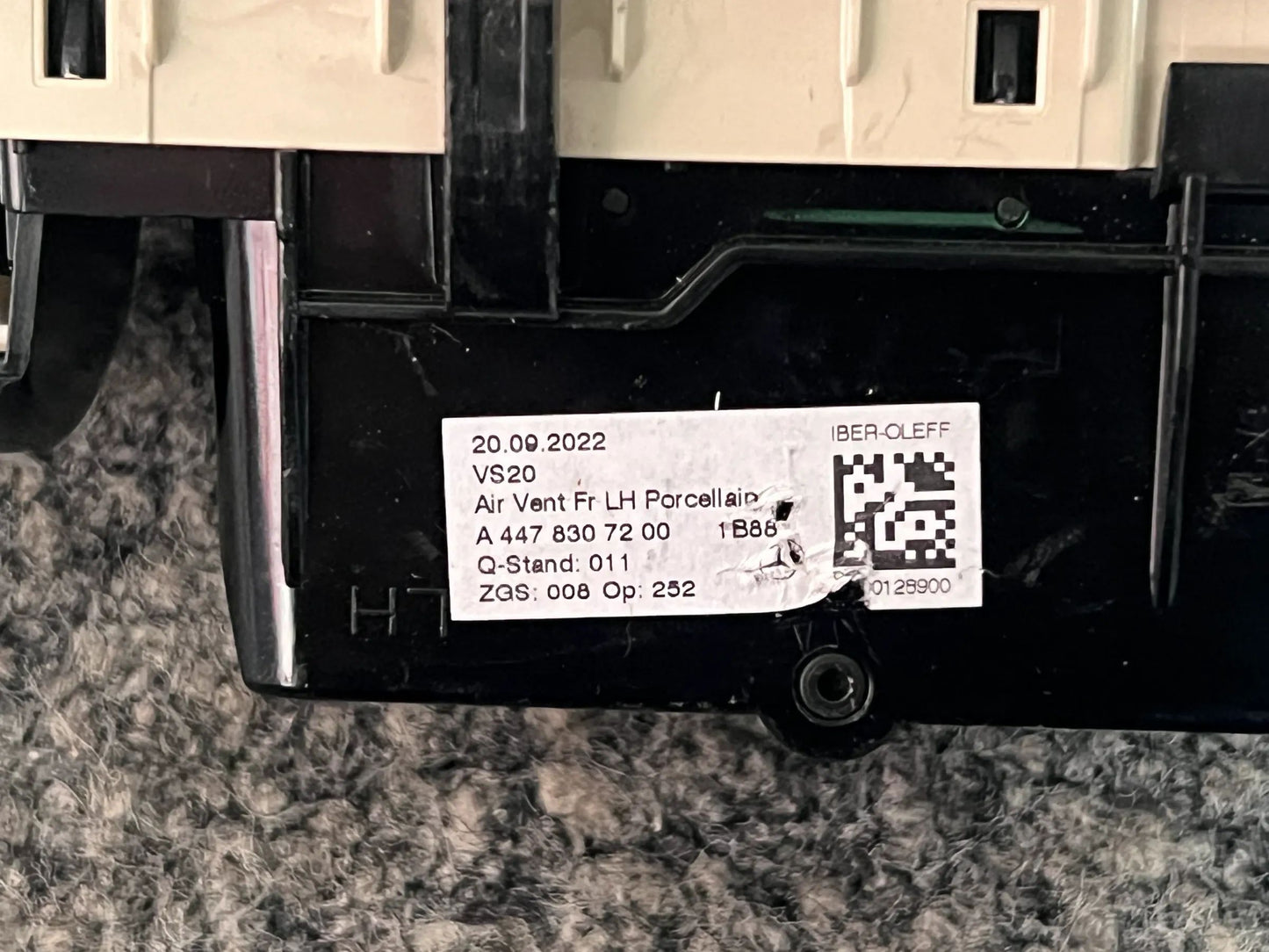 ORIGINAL Mercedes Benz V-Klasse W447 Belüftungsdüse A4478307200