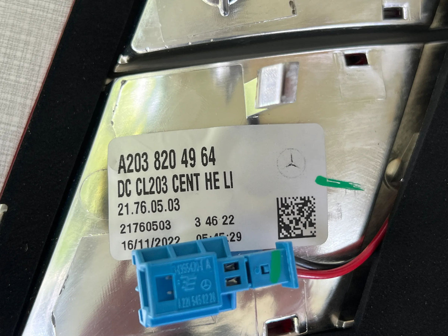 Mercedes-Benz CLC CL203 Rückleuchte Heckleuchte innen Schlussleuchte A2038204964