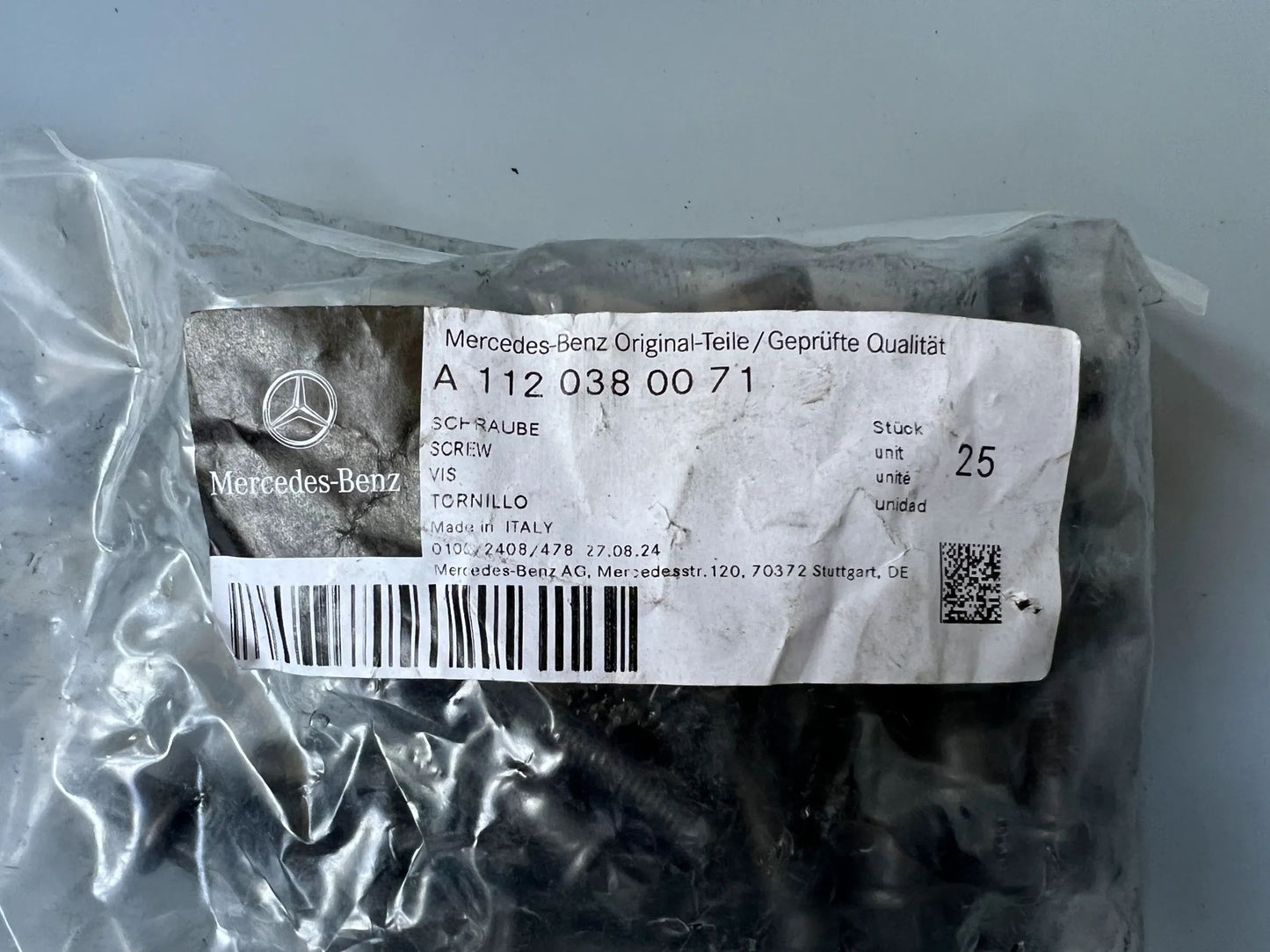 25 X Original Mercedes-Benz Schrauben A1120380071 NEU