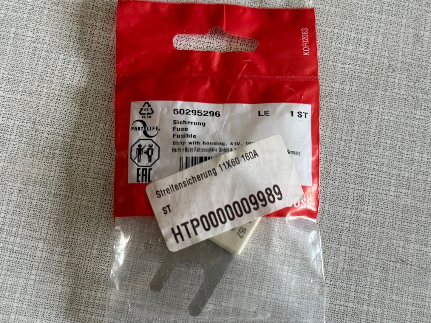 Original Herth+Buss Fahrzeugteile GmbH & Co. KG Sicherungen 50295296 NEU