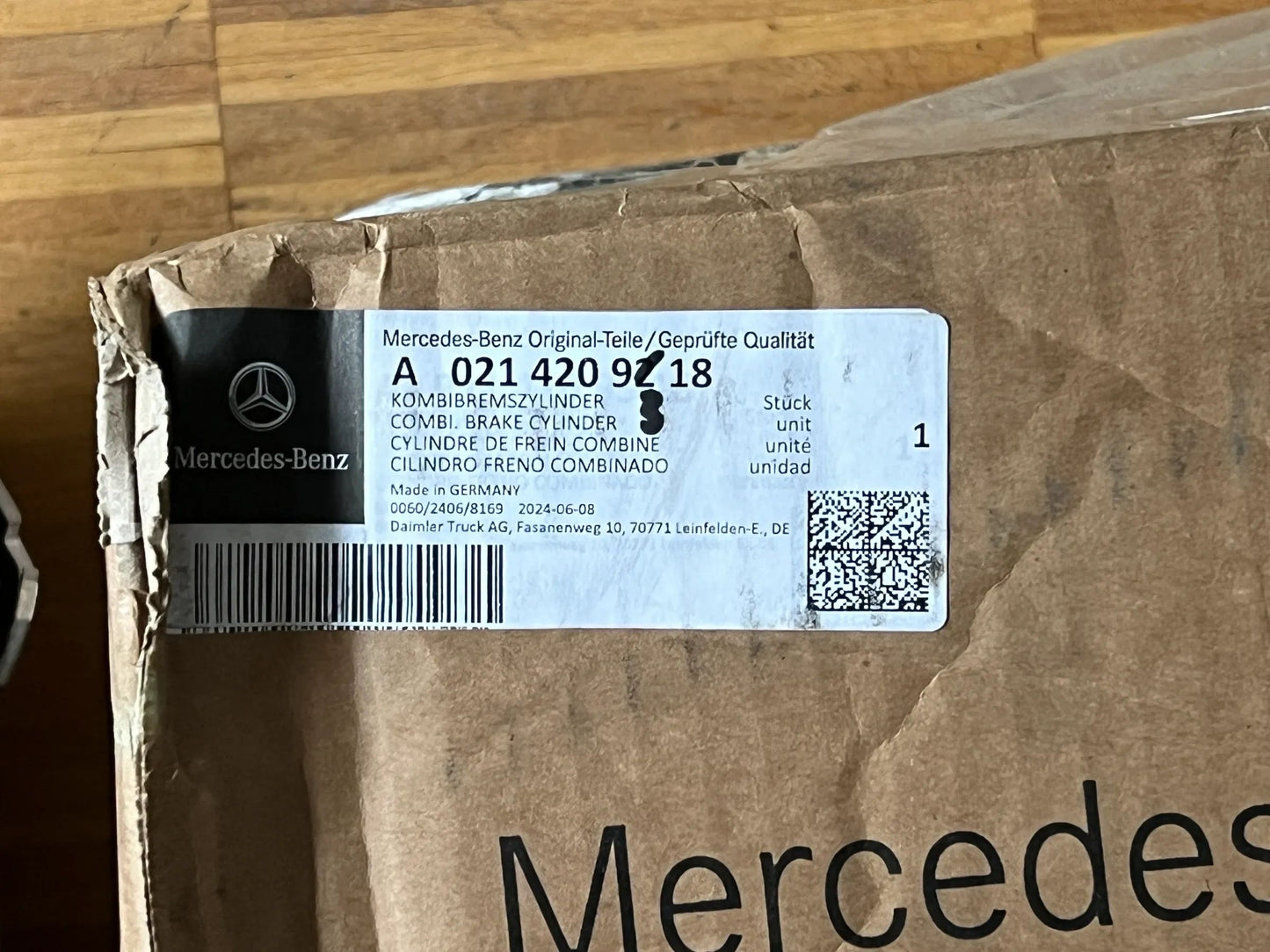 Mercedes-Benz Kombibremszylinder Actros Arocs Atego Axor Antos A0214209318 NEU