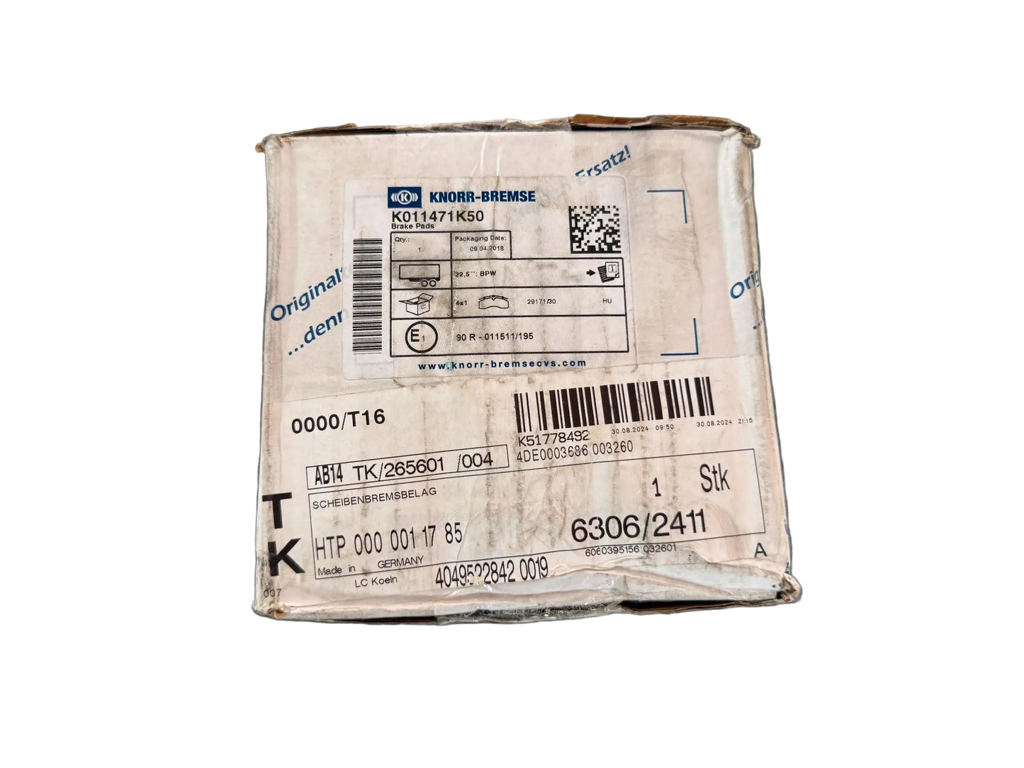 Original KNORR-BREMSE Bremsbelagsatz K011471K50 NEU