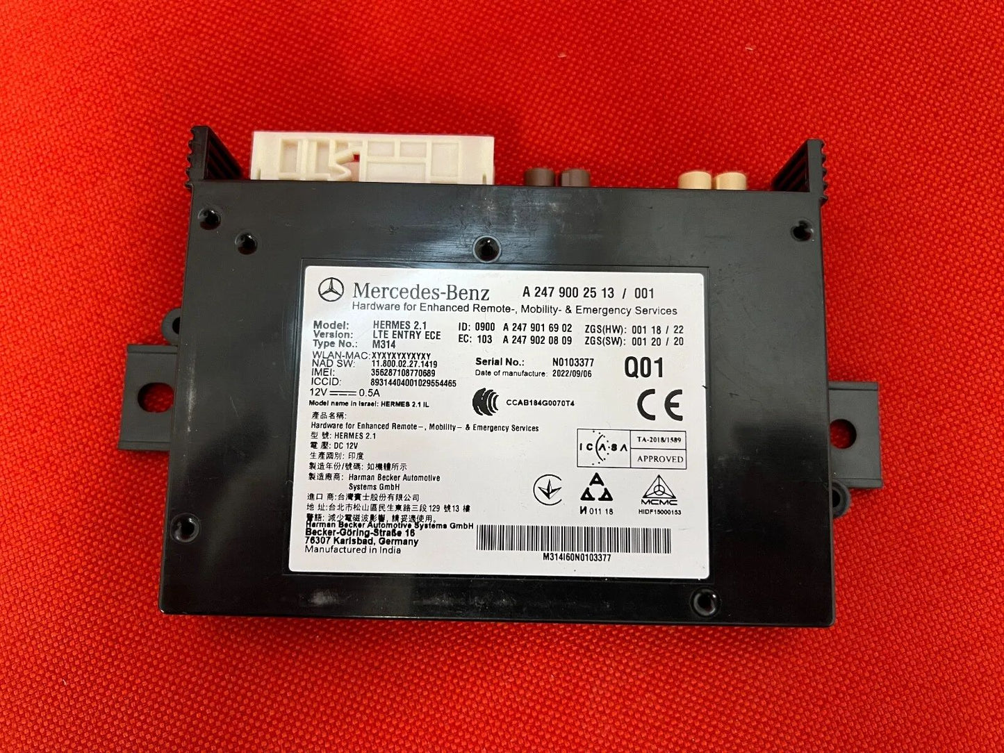 ORIGINAL Mercedes Benz Sprinter Steuergerät Kommunikationsmodul Tele A2479002513