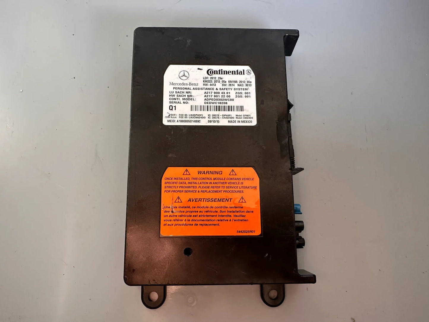 Original Mercedes-Benz Steuergerät Notrufsystem A2179004301 NEU