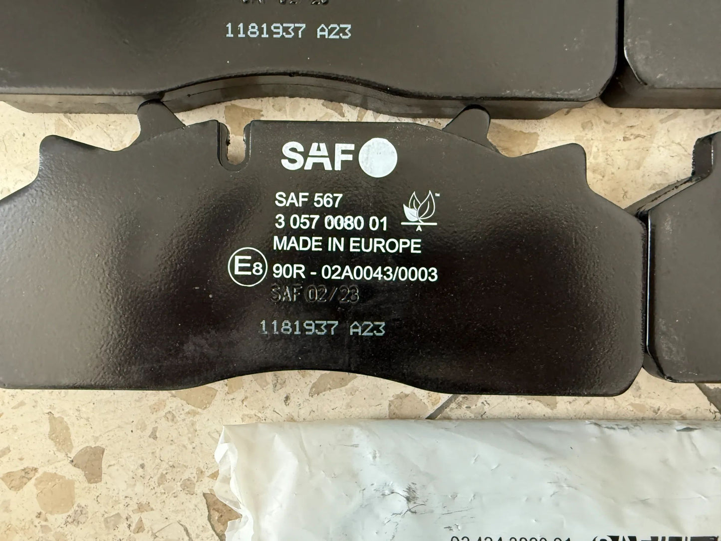 Original SAF Bremsbelag-Satz PAN 19 03057008001 NEU