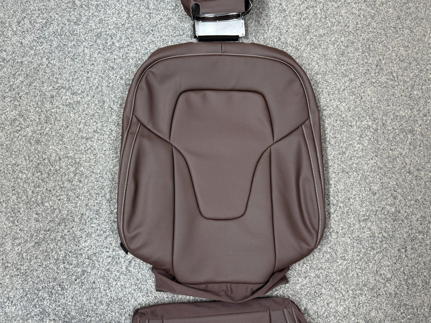 2 X Mercedes-Benz V-Klasse W447 Sitzbezug Komplett Kunstleder BRAUN NEU