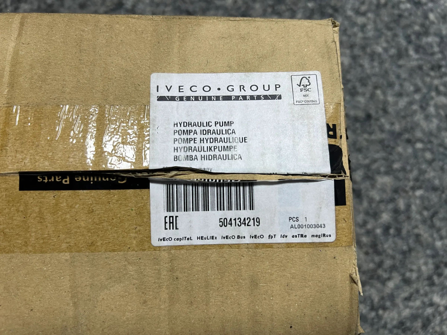 Original Iveco Hydraulikpumpe 504134219 NEU