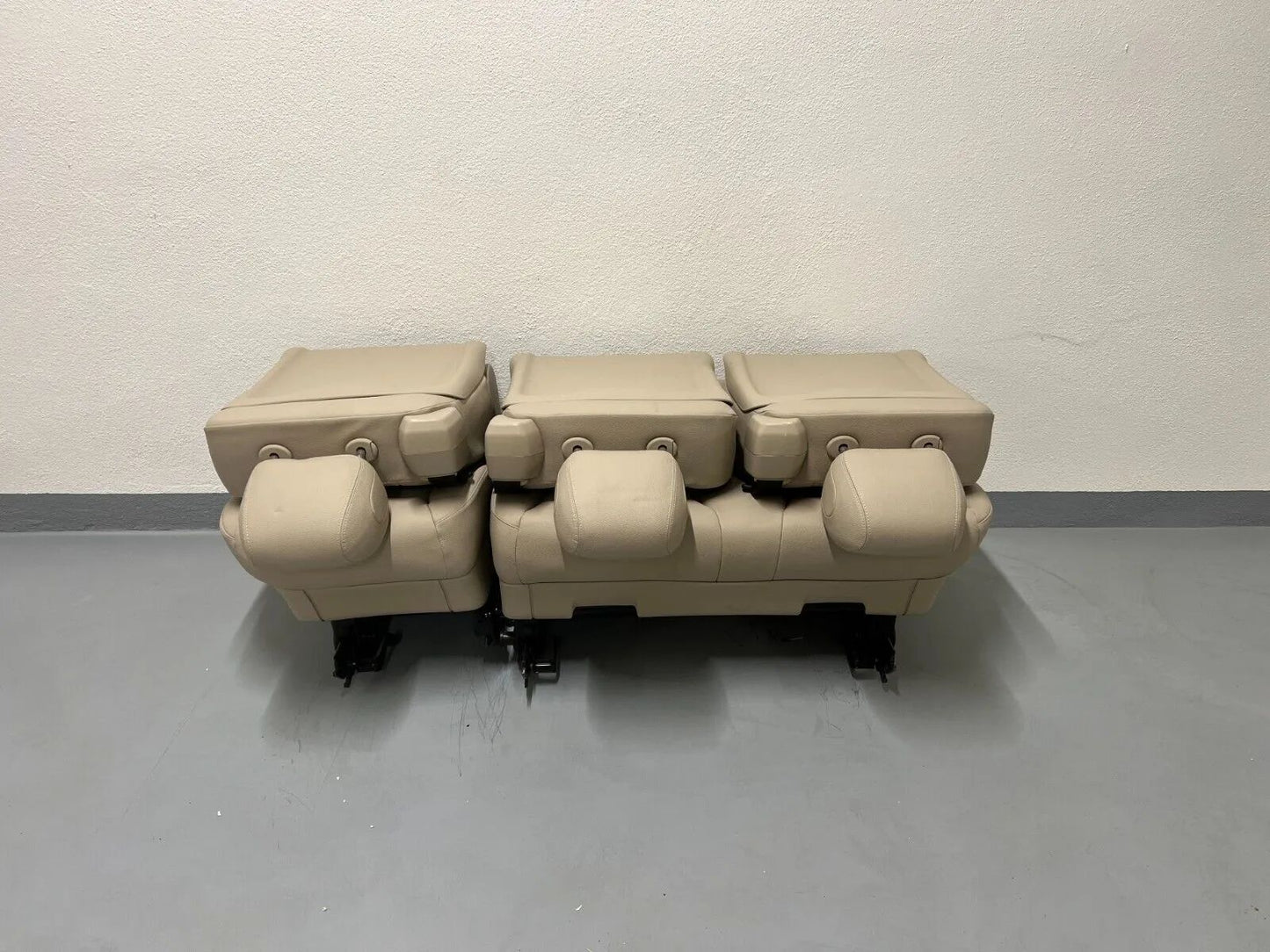 ORIGINAL Mercedes Benz W447 Vito/V-Klasse 3er Sitzbank Kunstleder Beige