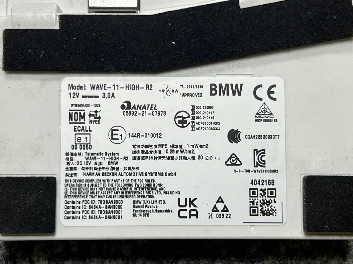 Original BMW Steuergerät Telematics Control Module (TCU) 5A89105 84105A89105 NEU