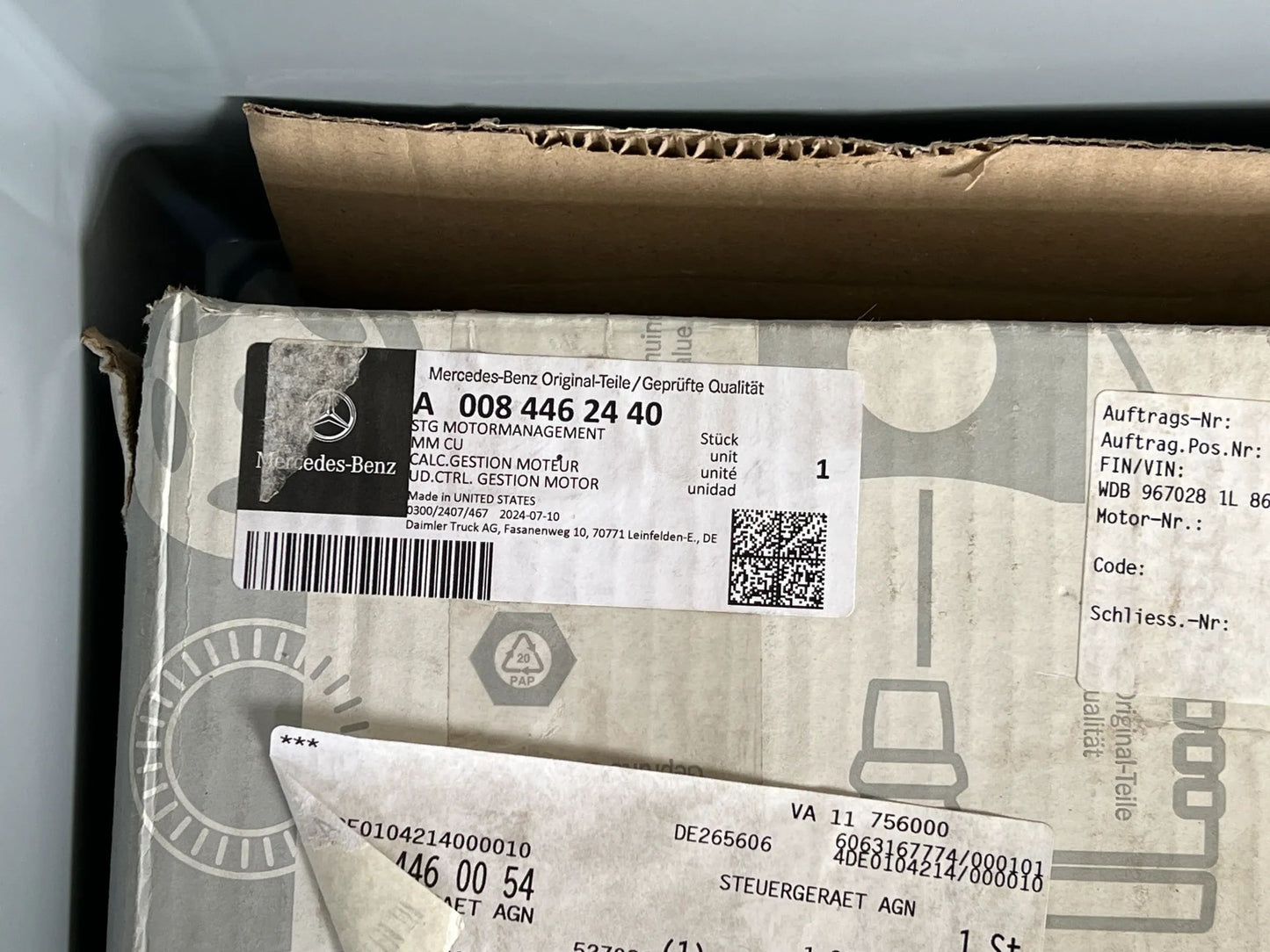 ORIGINAL Mercedes Benz Actros MP4 AGN Steuergerät A0014462554 A0084462440 NEU