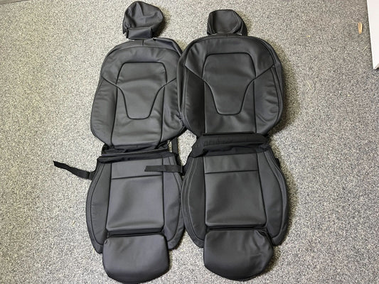 2 X Mercedes-Benz V-Klasse/Vito W447 Sitzbezug Komplett Kunstleder Schwarz NEU