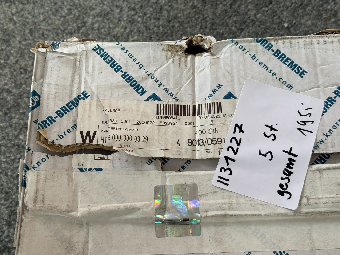 Original KNORR-BREMSE Kombizylinder (Scheibe) II31227 NEU