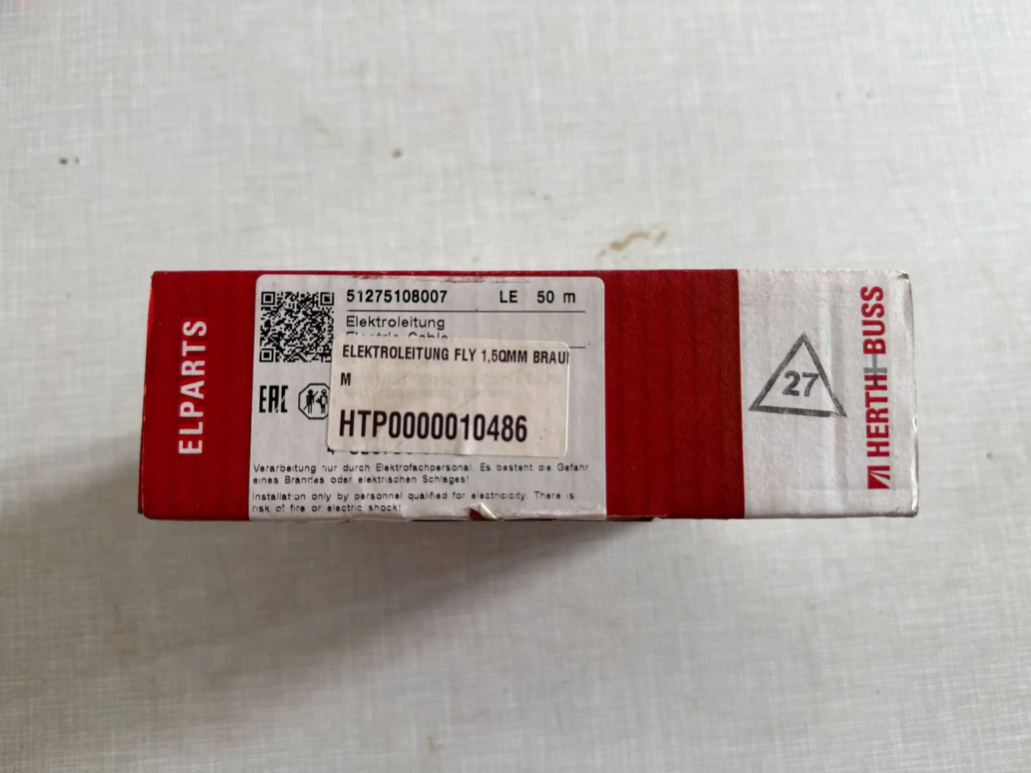 Original Herth+Buss Fahrzeugteile GmbH & Co. KG Elektrokabel 50m 51275109007 NEU