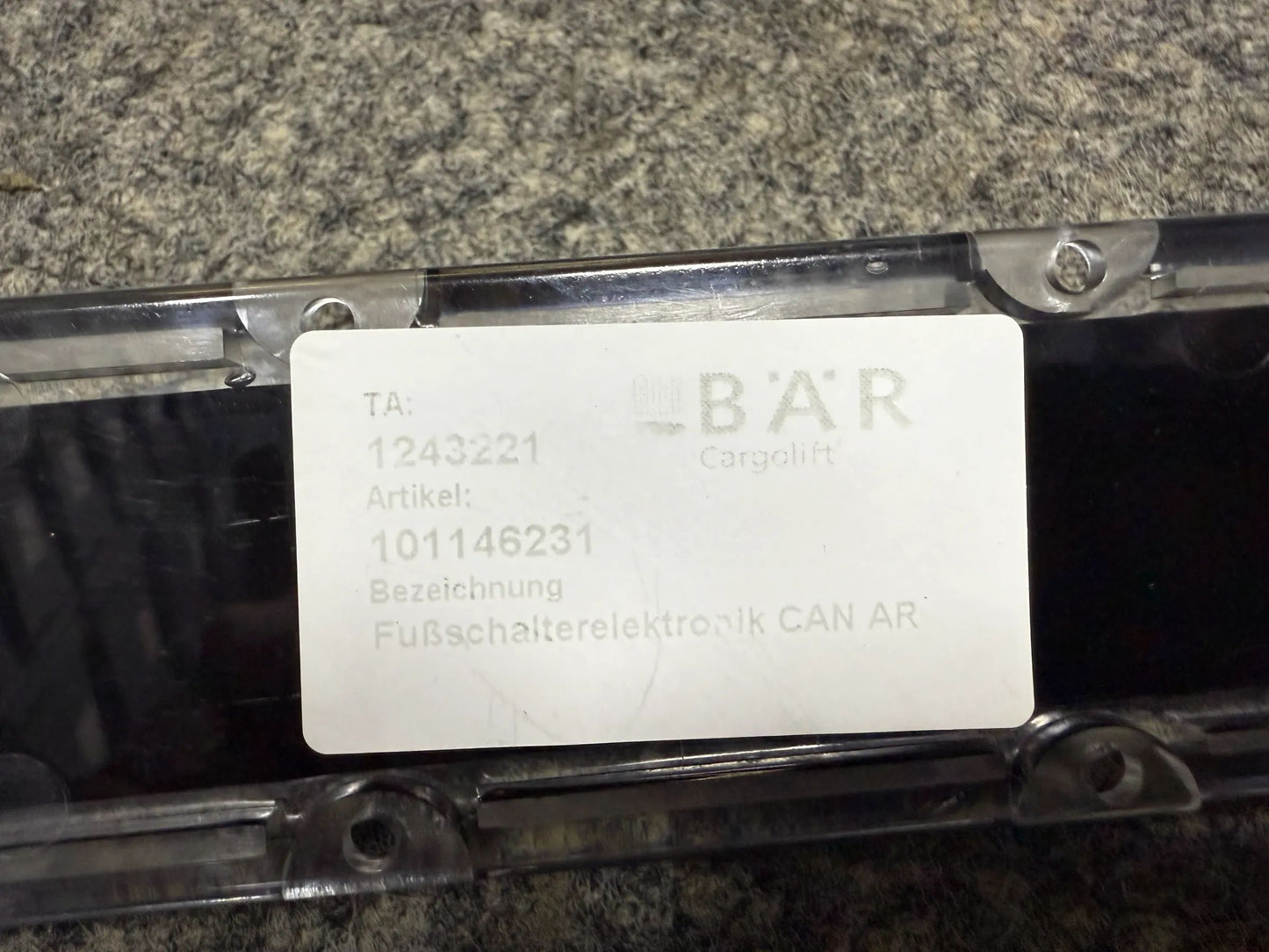 Original BÄR Cargolift Fußschalterelektronik CAN ARC1 101146231 1243221 NEU